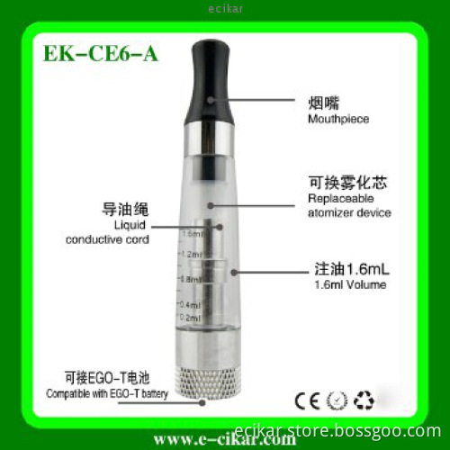 2014 alibaba wholesale eGo ecigator eGo ce6 factory price